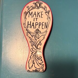 Anthropologie Red and White Decorative Spoon Rest